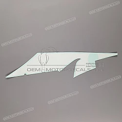 Belly pan decal, left side