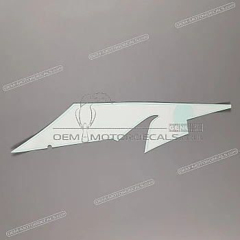 Belly pan decal, left side