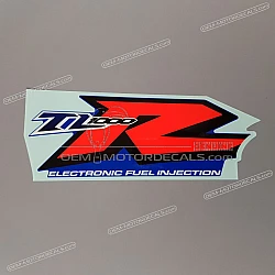 Front cowling decal, left side