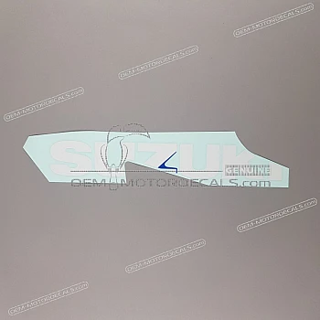 Belly pan decal, left side