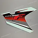 Autocollant de flanc de carénage GSX650F, côté gauche