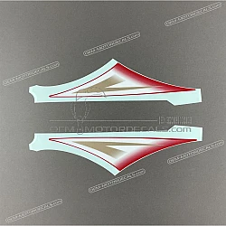 Upper body cowling Hayabusa graphic set, upper