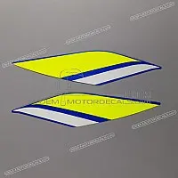SUZUKI Autocollants de carénage supérieur avant, ensemble 68280-23K40-YSF