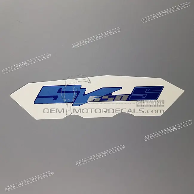 Suzuki SV650S Carenatura Laterale Emblema SV650S Parte Originale Fabbrica OEM 6828117G00ML6