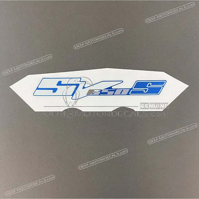 Suzuki SV650S Emblema carenatura SV650S Lato Sinistro OEM 6828117G01GLS