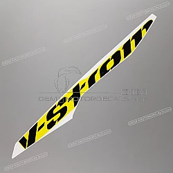 Front cowling decal, left side