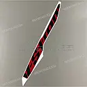 Front cowling decal, left side
