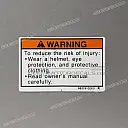 Caution label