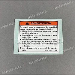 Etiqueta de precaución