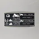 Caution label, Tire load