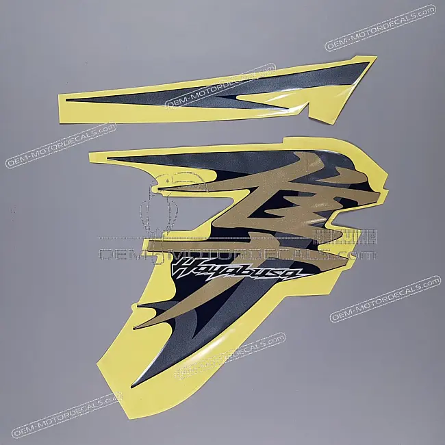 Suzuki GSX1300R Hayabusa side cowl graphic set right side OEM 6868015H00EYP