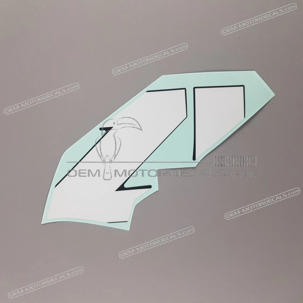 Suzuki GSXR1000 rechte hintere Seitenverkleidungs-Aufkleber Set rechts OEM 6868017K40AHB