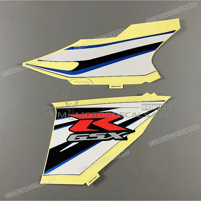 Suzuki GSXR1000 Zestaw Naklejek Owiewki Bocznej GSX-R Prawy OEM 6868047H30ASC