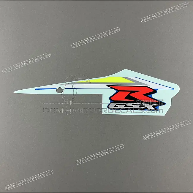 Suzuki GSXR600 Carenatura laterale superiore destra Grafica GSX-R Adesivo Destro OEM 6868514J80BDJ