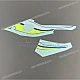 Suzuki GSX-R1000 Seitenverkleidungs-Aufkleber Set Linke Seite OEM 6869017K20A3F