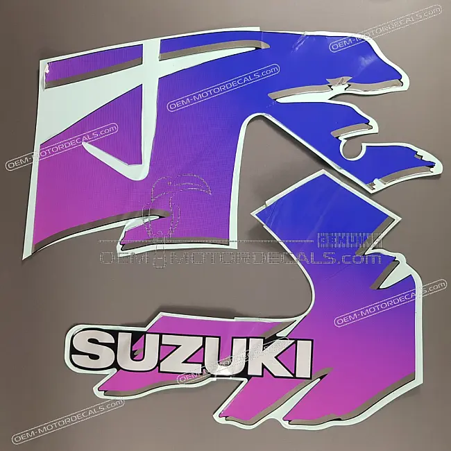 Suzuki GSX750F Pegatina Quilla Inferior Izquierda GSX750F Lado Izquierdo OEM 6869020C20K46