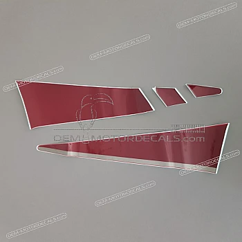 Side cowling decals set, left side