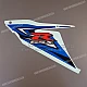 Kit adesivi grafica Suzuki GSXR600 carena laterale sinistra OEM 6869514J30ASP