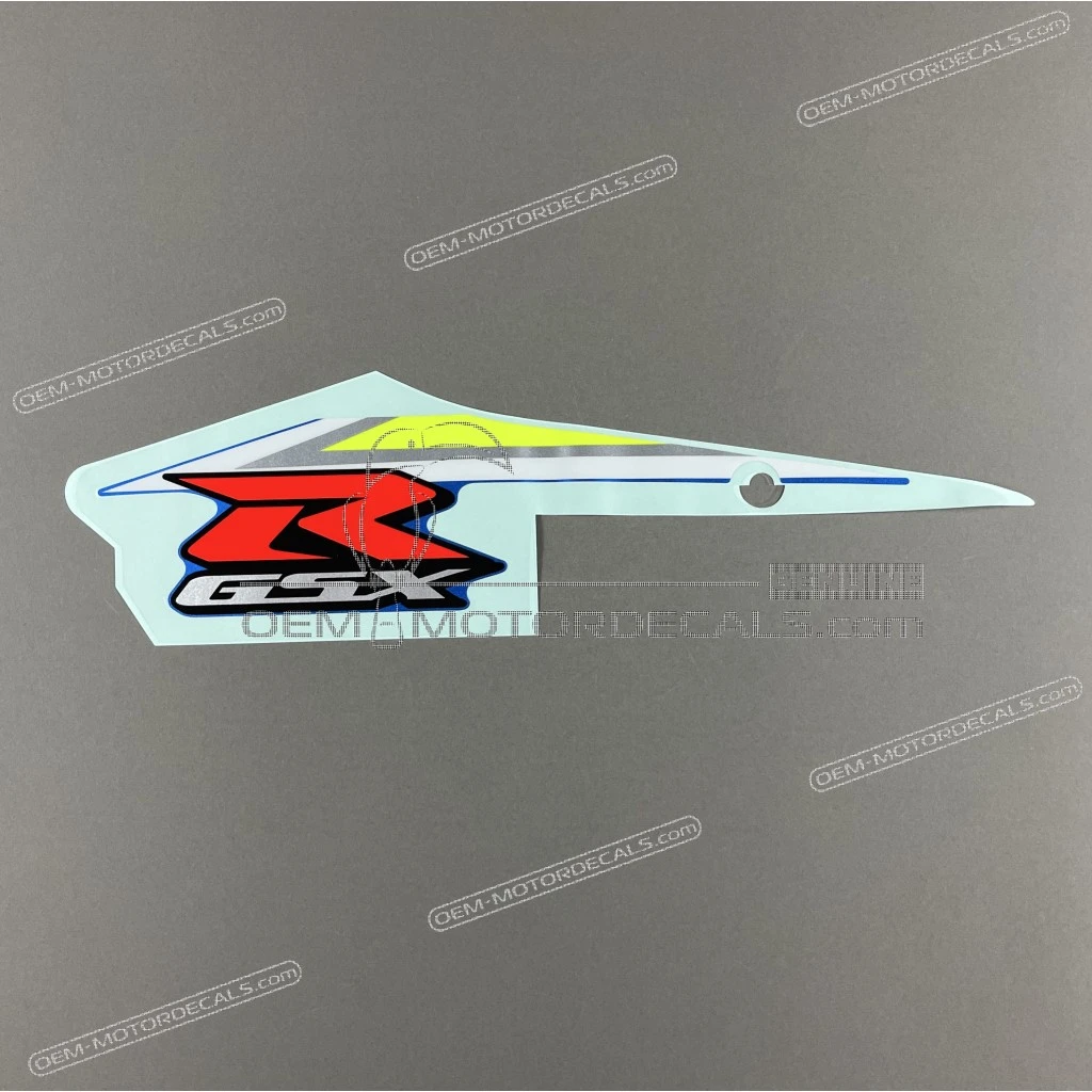 Suzuki GSXR600 Adesivo GSX-R Carena Laterale Superiore Sinistra OEM 68695-14J80-BDJ