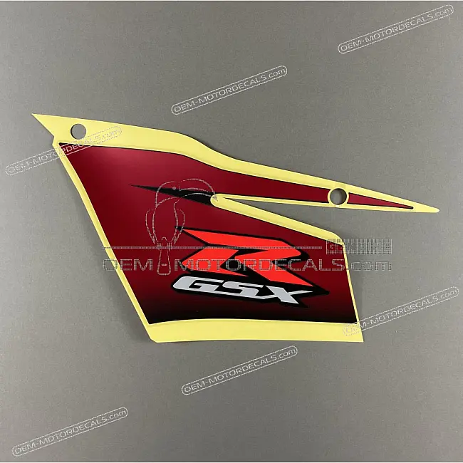 Suzuki GSXR750 Seitenverkleidungs-Grafik linke Seite OEM 6869515J40AX3
