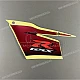 Suzuki GSXR750 Seitenverkleidungs-Grafik linke Seite OEM 6869515J40AX3