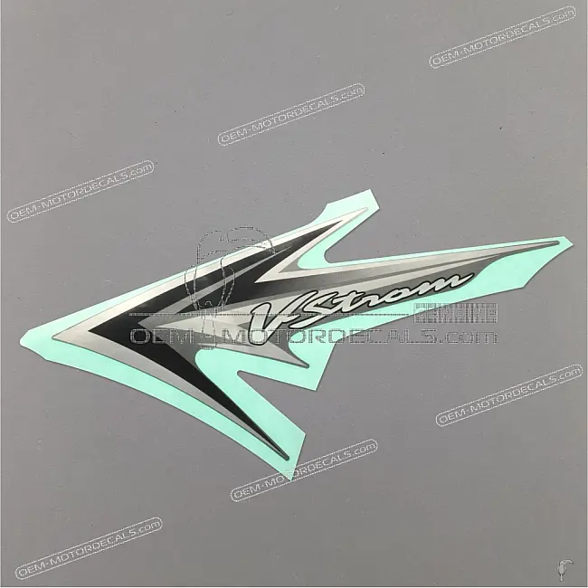 Suzuki DL650 V-STROM Adesivo Fiancata Sinistra Grafica Autentica di Fabbrica OEM 6869527G21GPL