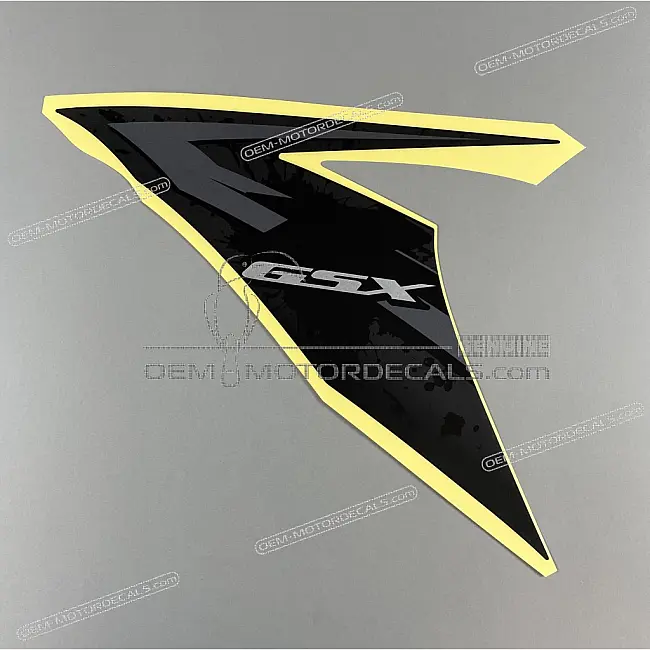 Suzuki GSX-R600 Naklejka Owiewki Bocznej Lewa Strona OEM 6869537H20JCY