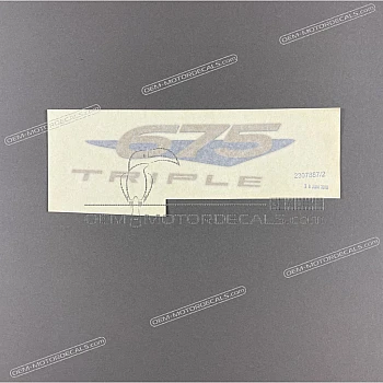 Side cowling decal, right side