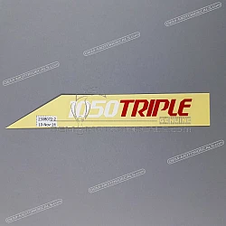 Tail cowl decal, left side