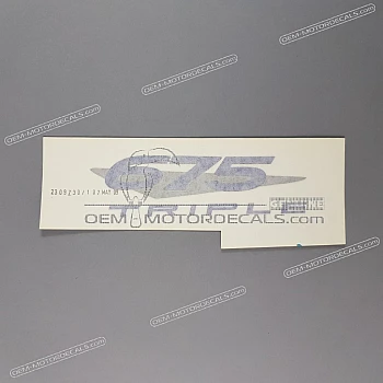 Side cowling decal, left side