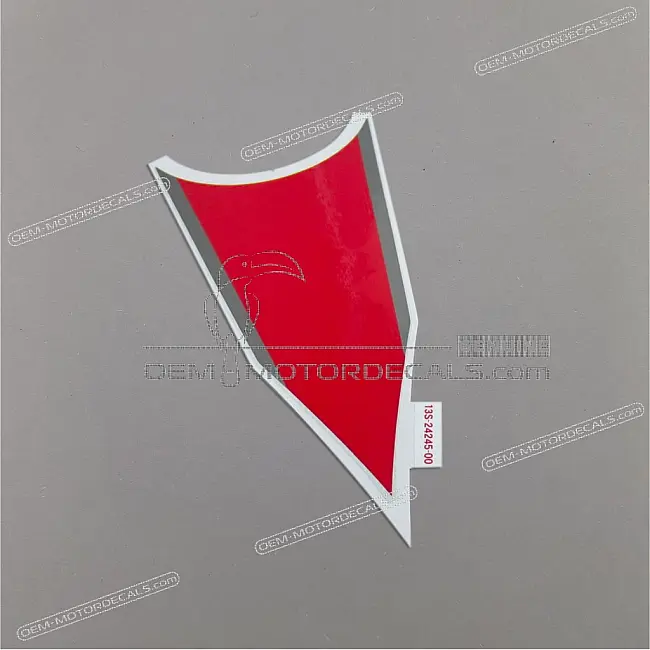 Yamaha YZF-R6 Tankcover Sticker Rechts Origineel 13S242450000