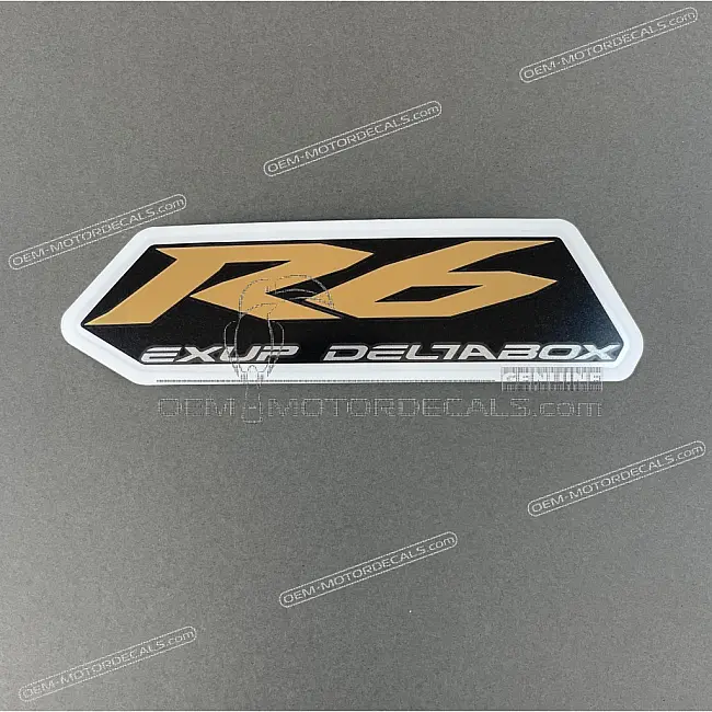 Yamaha YZF-R6 middenkuip sticker links OEM 13S-28328-60-00