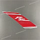 Yamaha YZF-R6 Mid-fairing R6 Graphic Left Side OEM 13S-28391-10-00