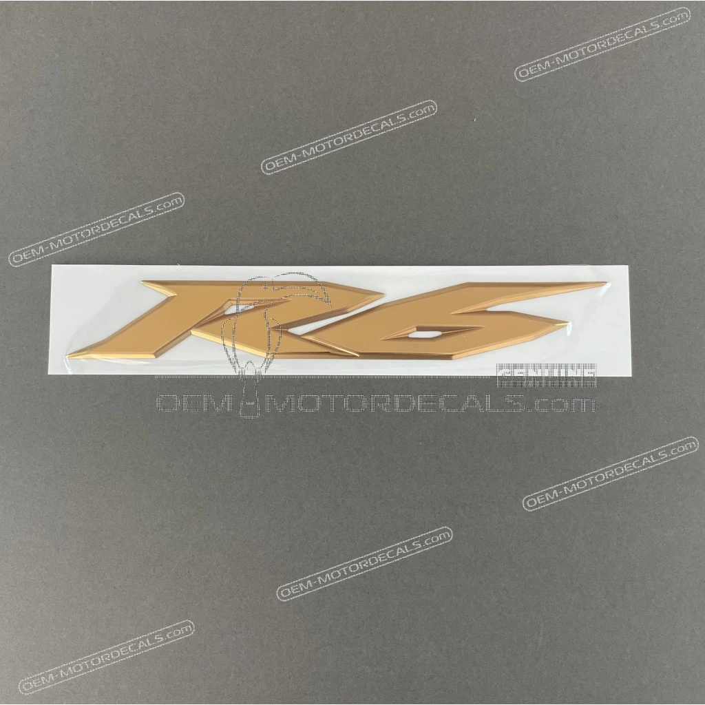 Yamaha YZF-R6 Side Cowling R6 Emblem Left Side OEM 1JS-2839B-00-00