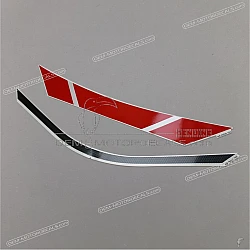 Fuel tank side graphic set