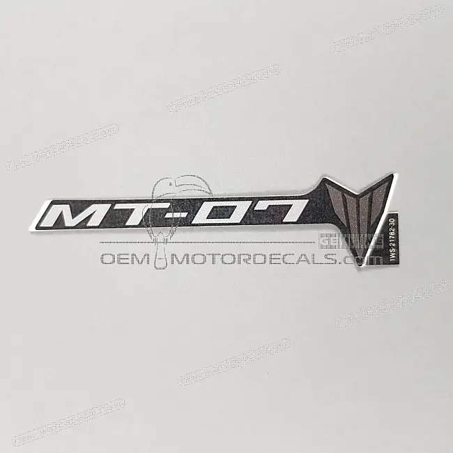 Yamaha MT-07 Side Cover Emblem Right Side OEM 1WS217823000