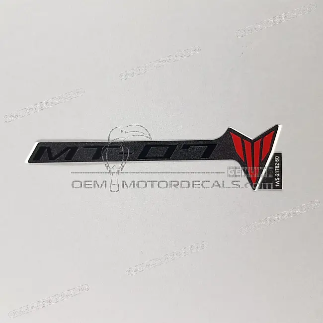 Yamaha MT-07 Emblema Presa d'Aria Yamaha Lato Destro OEM 1WS217826000