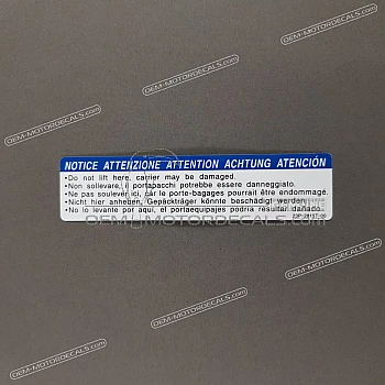 Caution label
