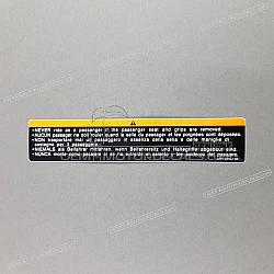 Caution label