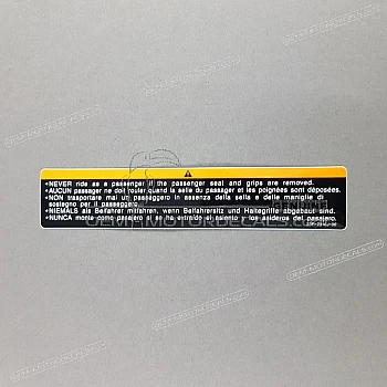 Caution label