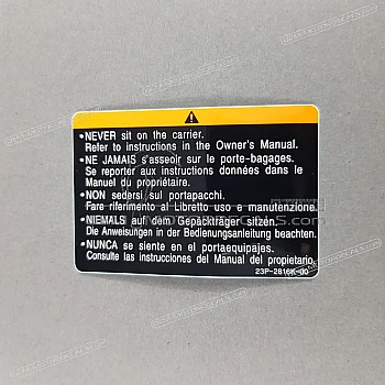 Caution label
