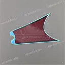 Sticker brandstoftankkap, links