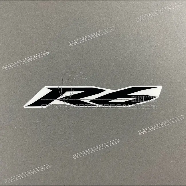 Emblema R6 Cupolino Anteriore Sinistro Yamaha YZF-R6 OEM 2CX-28328-10-00 Grafica di Fabbrica