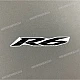 Emblema R6 Carenado Frontal Izquierdo Yamaha YZF-R6 OEM 2CX-28328-10-00 Gráfico de Fábrica