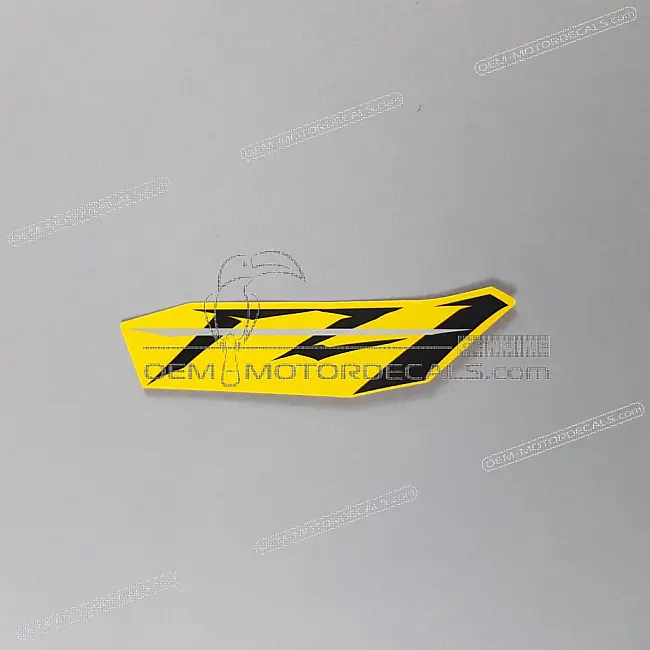 Original Yamaha FZ1-N Emblem für hinteres Schutzblech, OEM-Teil 2D12163G2000 für werkseitig originale Restaurierung