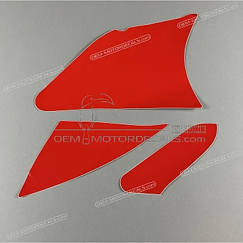 Belly pan decal, left side