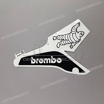 Front fender decal, left side
