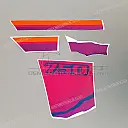 Side cowling decals set, left side