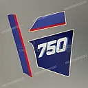 Zijpaneel stickers set, rechterkant