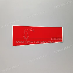 Autocollant carénage arrière queue